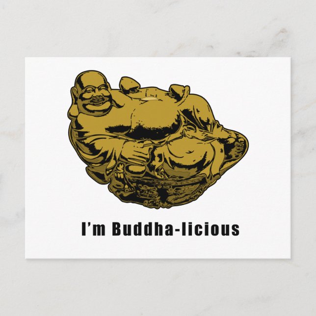 Jag är Buddha-skadlig Vykort (Framsida)