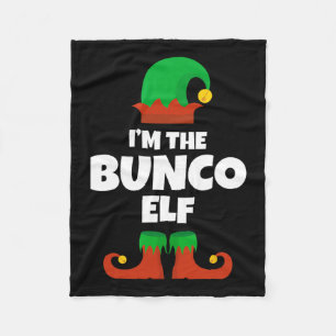 Jag är Bunco Elf-familjen Pajama-julfonen Bu Fleecefilt