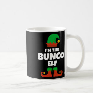 Jag är Bunco Elf-familjen Pajama-julfonen Bu Kaffemugg