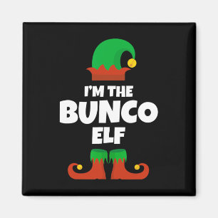 Jag är Bunco Elf-familjen Pajama-julfonen Bu Magnet