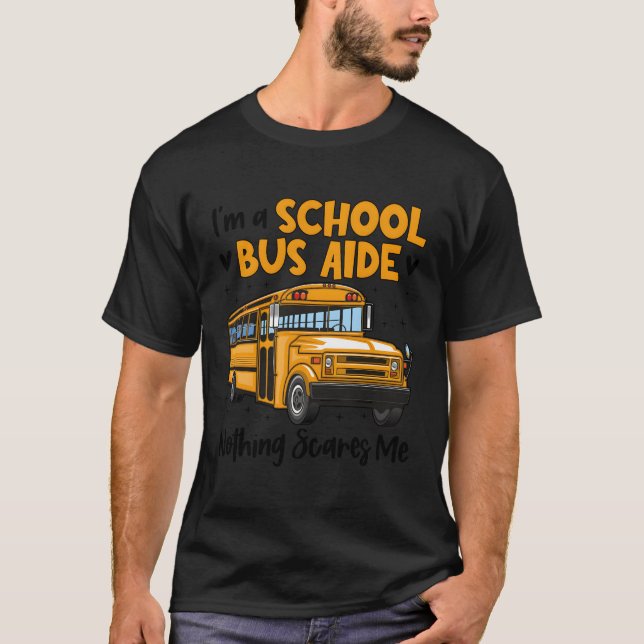 Jag är Buss Aide Proud Buss Aide T Shirt (Framsida)