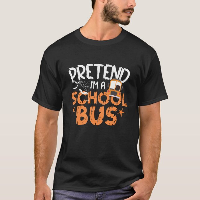 Jag är Buss-chaufförer Halloween T Shirt (Framsida)