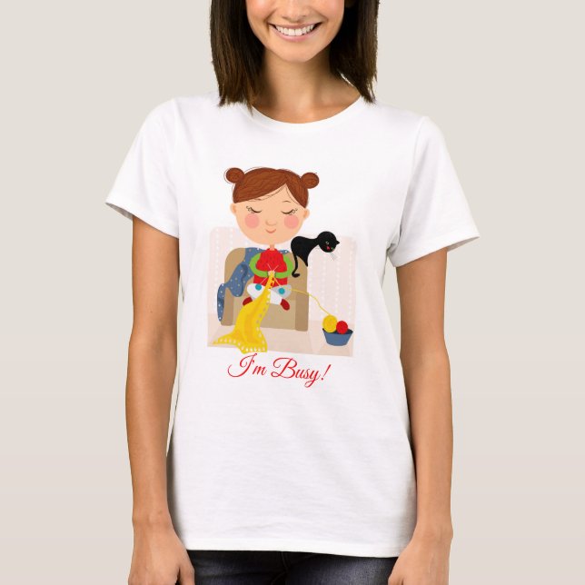 Jag är Busy Women's Basic T-Shirt (Framsida)