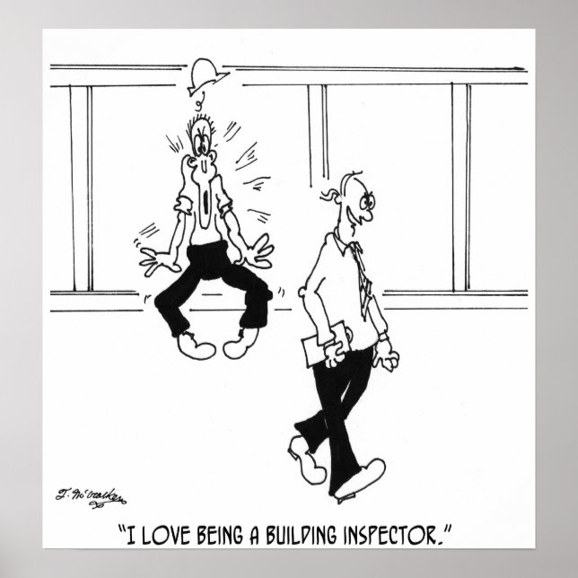 Jag är Byggnad inspektör i Kärlek Poster (Framsidan)
