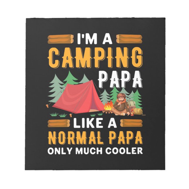 Jag är camping Pappa Anteckningsblock (Framsida)