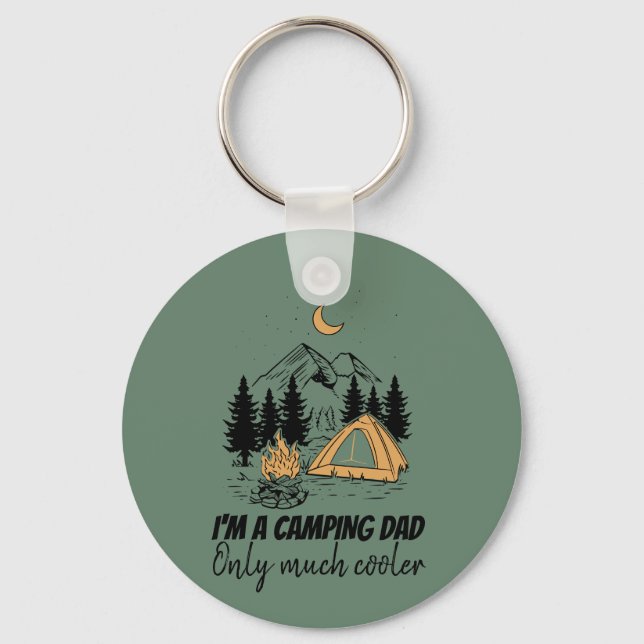 Jag är Camping Pappa - Funny Fars dag Camping Nyckelring (Framsida)