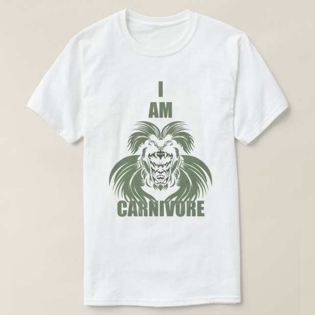 JAG ÄR CARNIVORE T SHIRT (Design framsida)