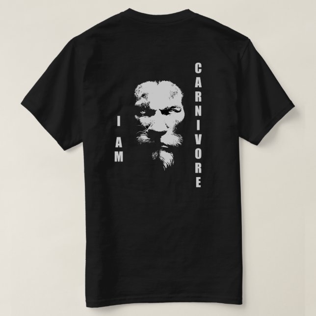 JAG ÄR CARNIVORE T SHIRT (Design baksida)