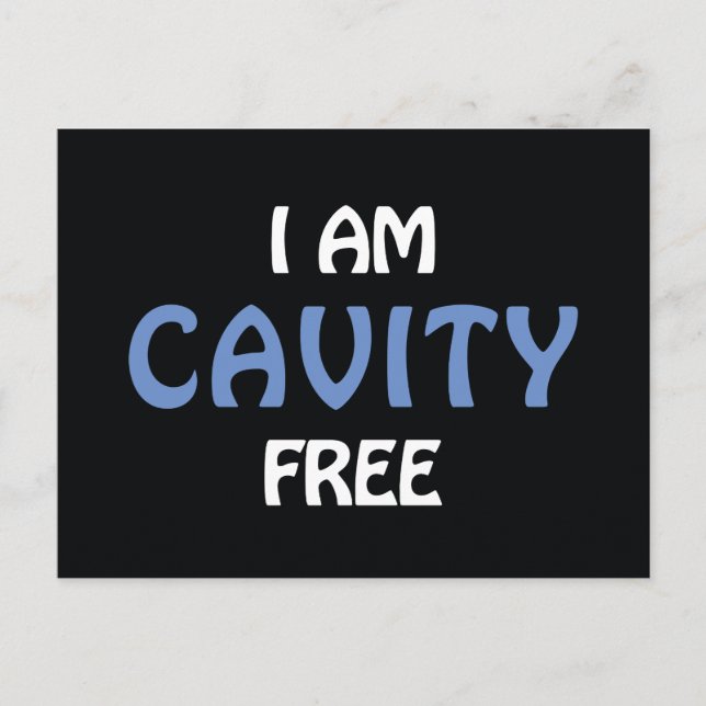 Jag är Cavity Free-vykort Vykort (Framsida)