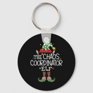 Jag är Chaos-samordnaren Elf Roligt jul Matchi Nyckelring