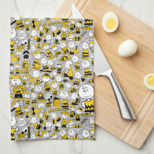 Jag är Charlie Brown Mönster Kökshandduk