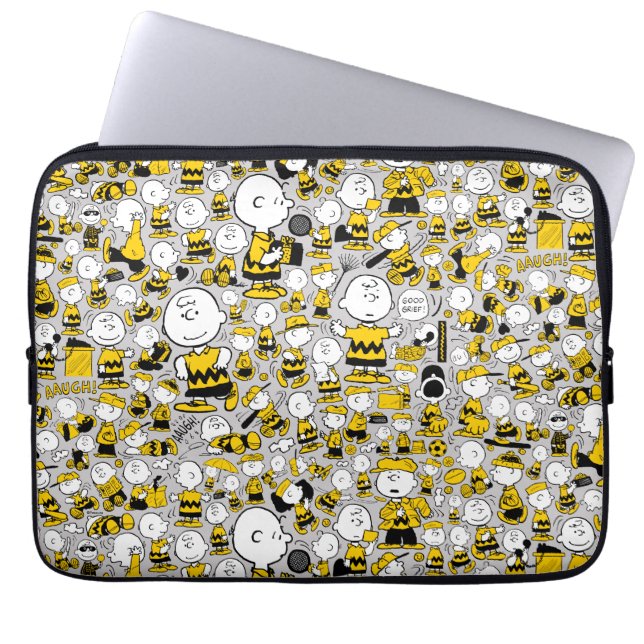 Jag är Charlie Brown Mönster Laptop Fodral (Framsidan)