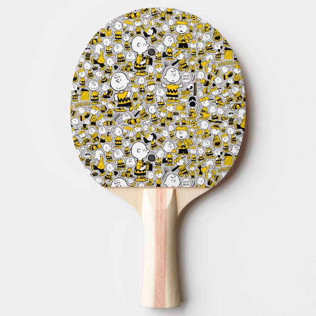 Jag är Charlie Brown Mönster Pingisracket (Framsidan)