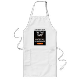 Jag är Chef Apron Långt Förkläde