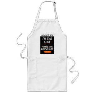 Jag är Chef Apron Långt Förkläde