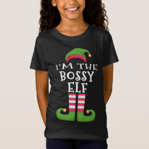 Jag är Chef Elf-familjen som matchar jul Pajama T Shirt