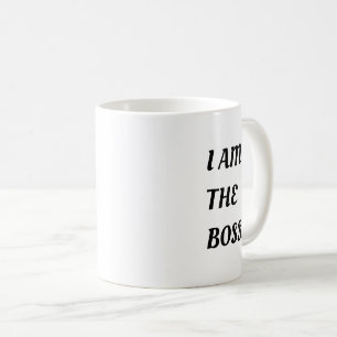 Jag är chef kaffemugg