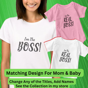 Jag är CHEF! Matching Mamma Baby, Dam T-Shirt