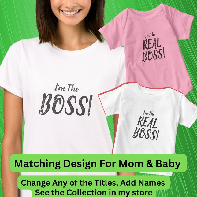 Jag är CHEF! Matching Mamma Baby, Dam T-Shirt (Skapare uppladdad)