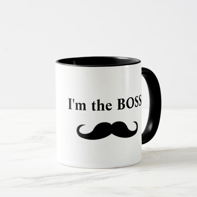 Jag är CHEF, Mustache-kaffet mugg (Framsida höger)