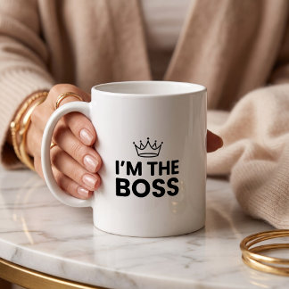 Jag är chefen Rolig mamma Kaffemugg