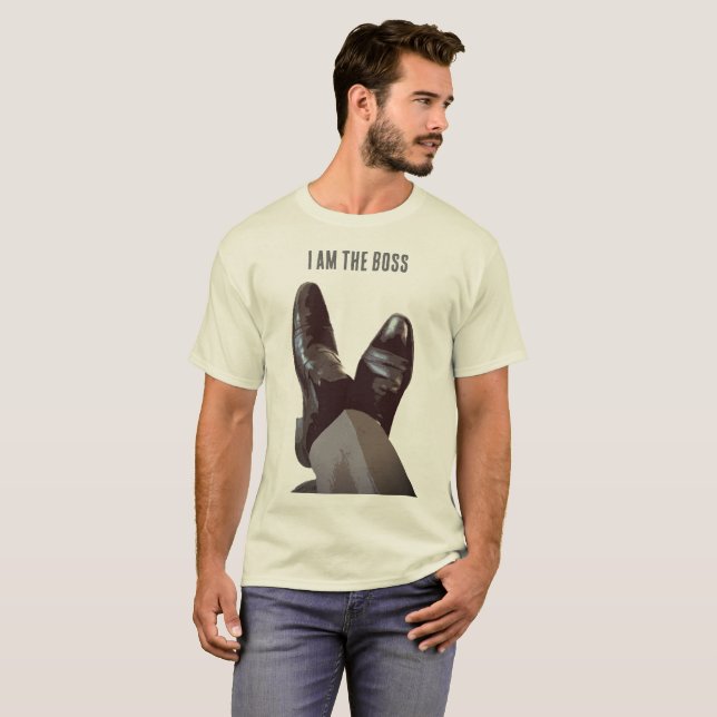 "Jag är chefen" T-shirt (Hel framsida)