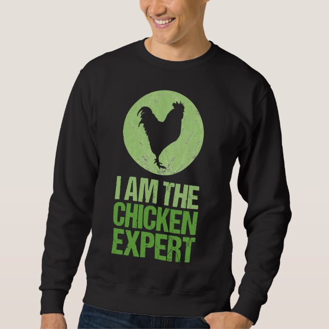 Jag är Chicken Ex Lång Ärmad Tröja (Framsida)