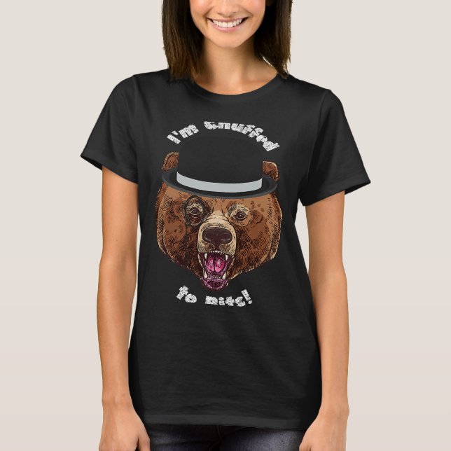 Jag är Chuffed till Pappa Grizzly Bear T Shirt (Framsida)