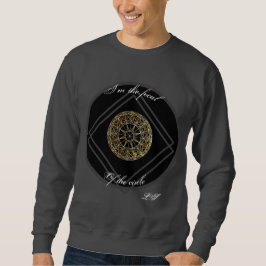 JAG ÄR CIRKELNS FOKAL digitala ornament LS Lång Ärmad Tröja