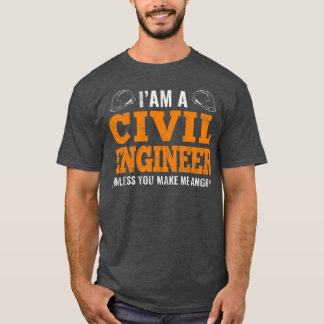 Jag är civilingenjörsskämt i Ingenjör T Shirt
