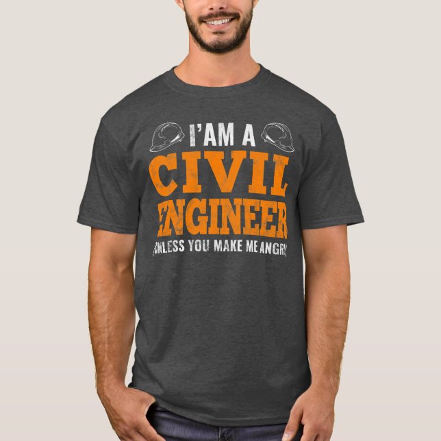 Jag är civilingenjörsskämt i Ingenjör T Shirt (Framsida)