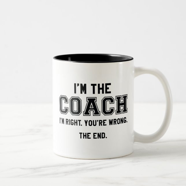 Jag är Coach Två-Tonad Mugg (Höger)