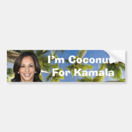 Jag är Coconuts For Kamala Bildekal