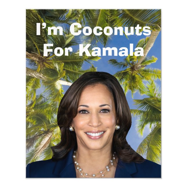 Jag är Coconuts For Kamala Fototryck (Framsidan)