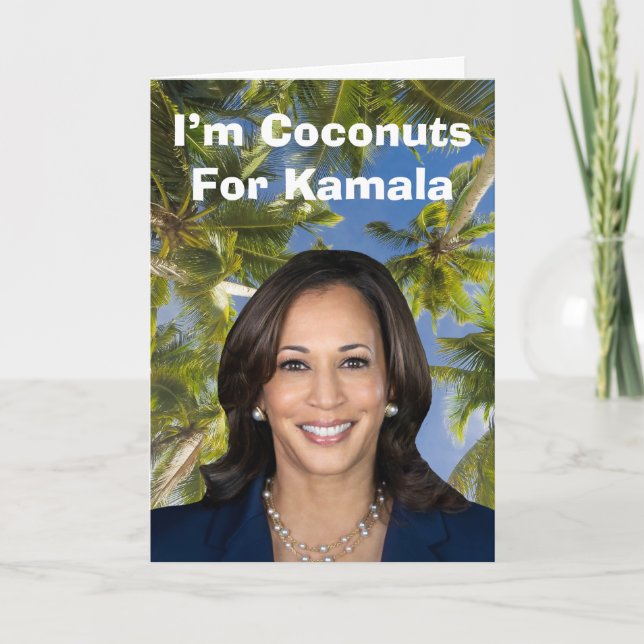 Jag är Coconuts For Kamala Kort (Framsida)