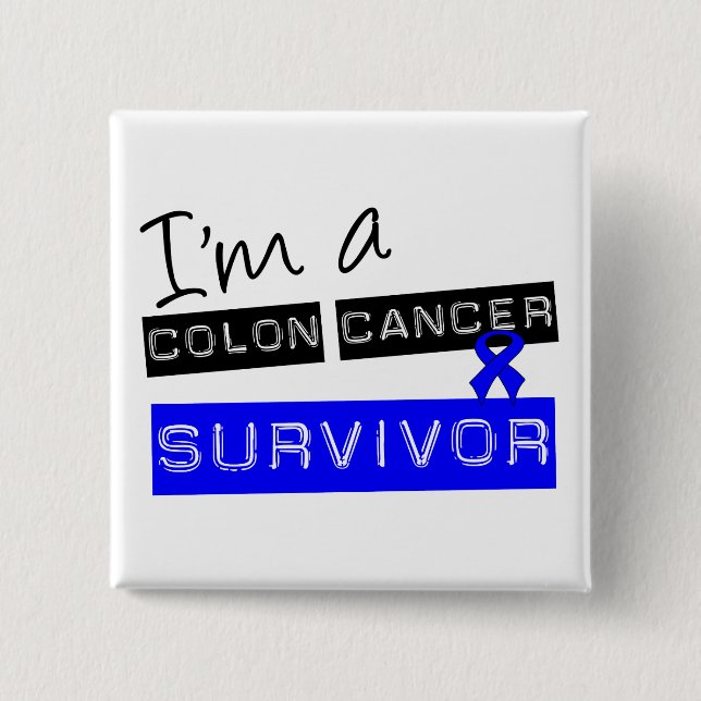 Jag är Colon Cancer Survivor Knapp (Framsida)