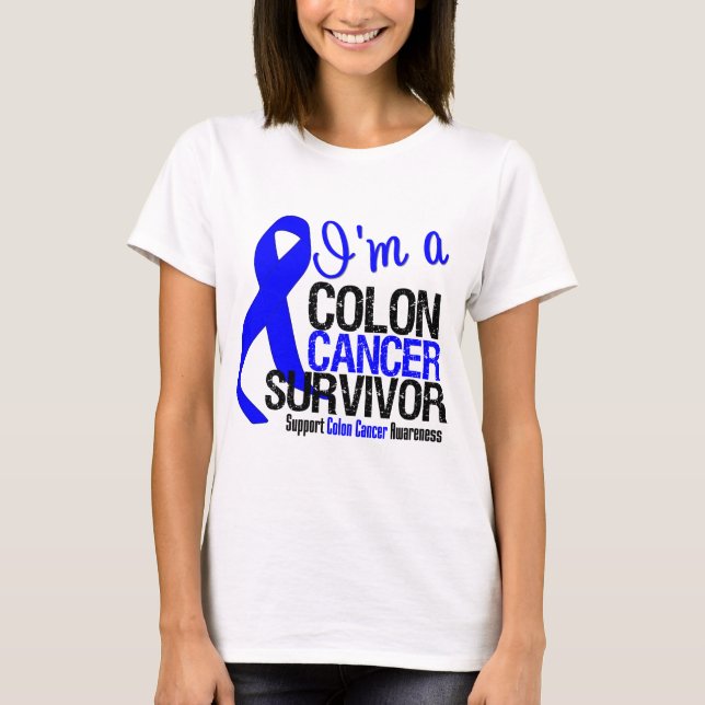 Jag är Colon Cancer Survivor Tröja (Framsida)