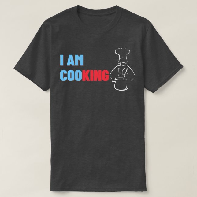 Jag är Coo Kitchen Kung Funny Chef Cook Gift T Shirt (Design framsida)