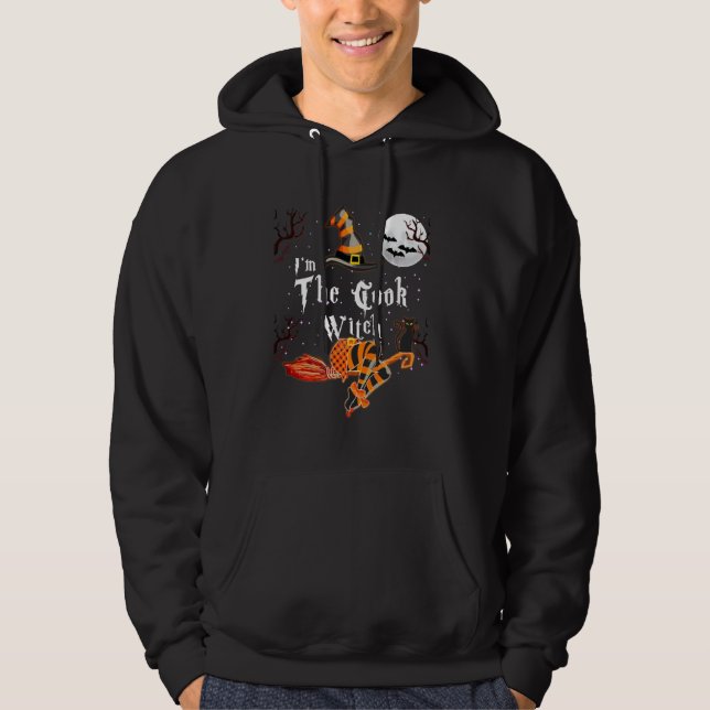 Jag är Cook Witch Halloween Matching Group Costum Hoodie (Framsida)