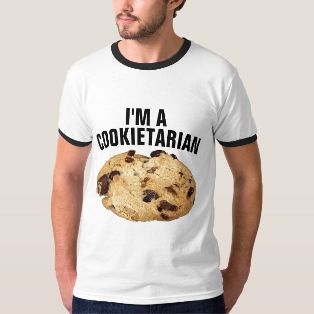 JAG ÄR COOKIETARIAN COOKIE T-SHIRTS (Framsida)