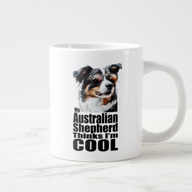 Jag är Coola Australian shepherd Jumbo Mugg (Höger)