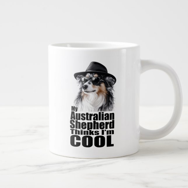Jag är Coola Australian shepherd Jumbo Mugg (Höger)