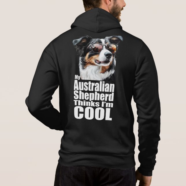 Jag är Coola Australian shepherd T Shirt (Baksida)