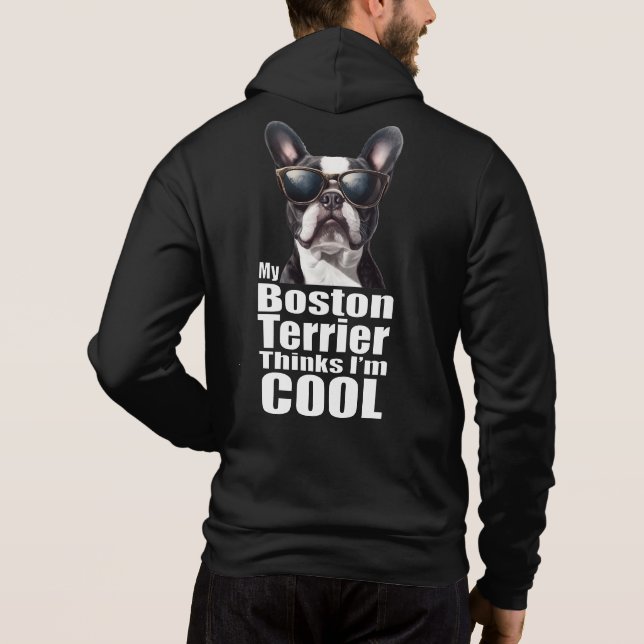 Jag är Coola Boston Terrier T Shirt (Baksida)