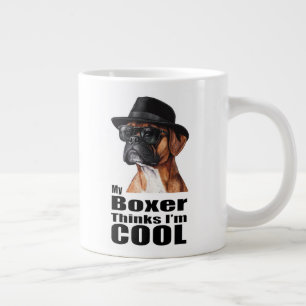 Jag är Coola Boxer Hund Jumbo Mugg