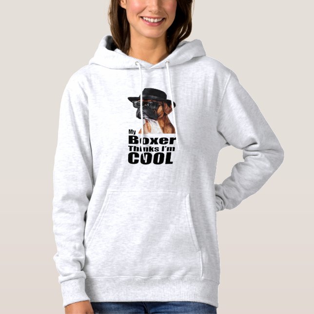 Jag är Coola Boxer Hund T Shirt (Framsida)