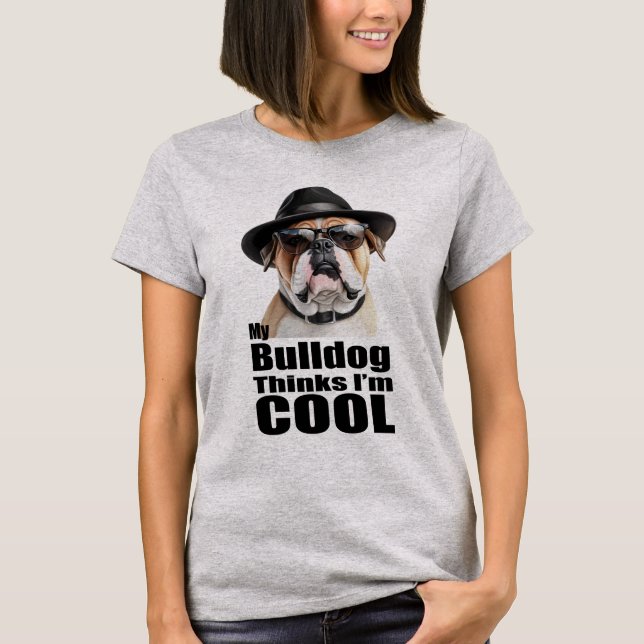 Jag är Coola Bulldog T Shirt (Framsida)