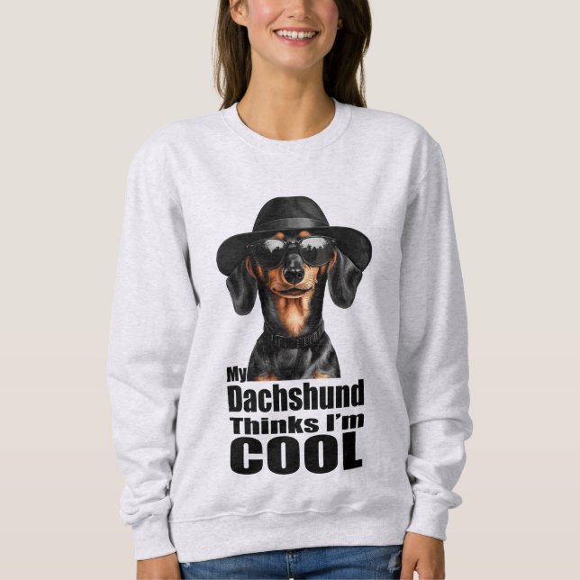 Jag är Coola Dachshund T Shirt (Framsida)
