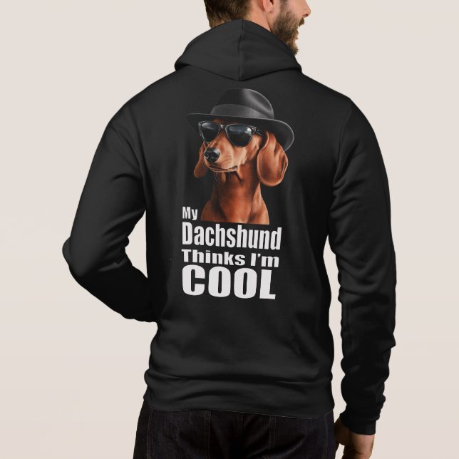 Jag är Coola Dachshund T Shirt (Baksida)