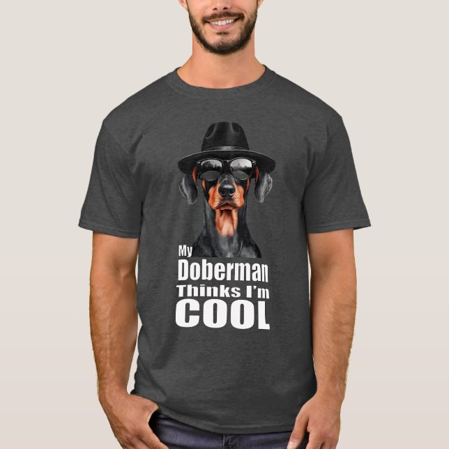 Jag är Coola Doberman T Shirt (Framsida)